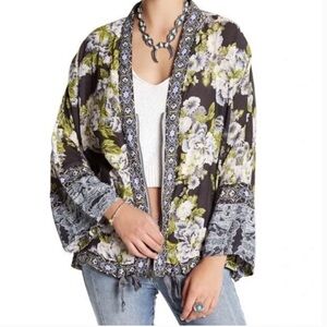Free People Wildflower Cinched Kimono